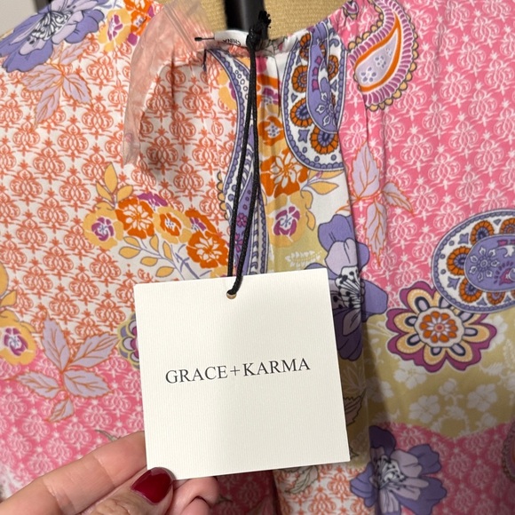 Floral Pink and Purple Dress - Picture 2 of 7